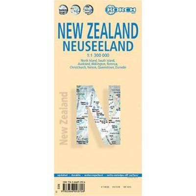 New Zealand Borch Road Map 1:1,300,000-2018