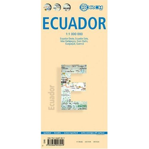 Ecuador Borch Road Map 1:1,000,000 - 2018
