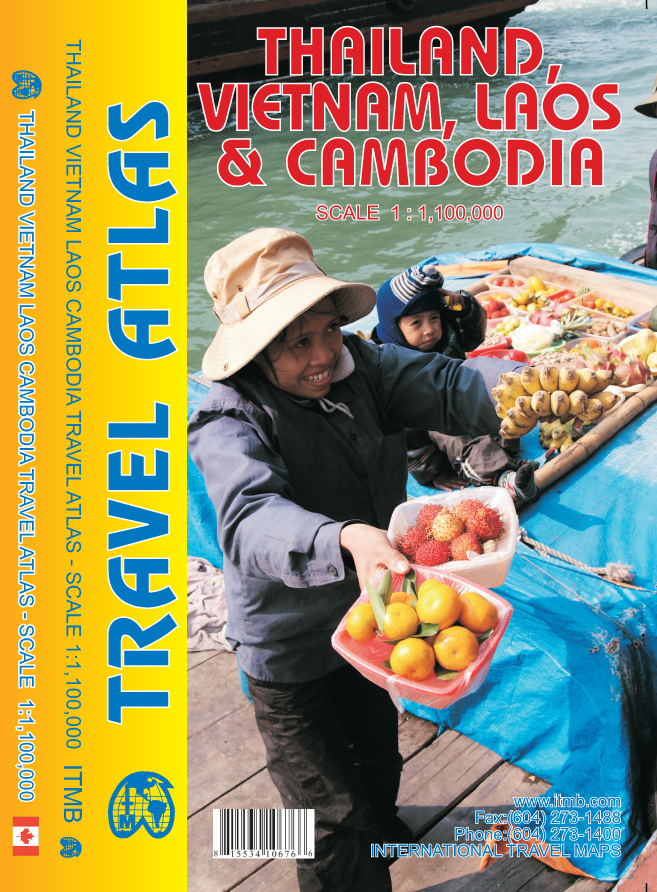 1. Thailand, Vietnam, Laos & Cambodia Atlas 1:1,1M - 2012 Ed