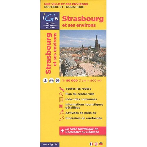 Strasbourg & Surroundings 1: 80 000 - IGN