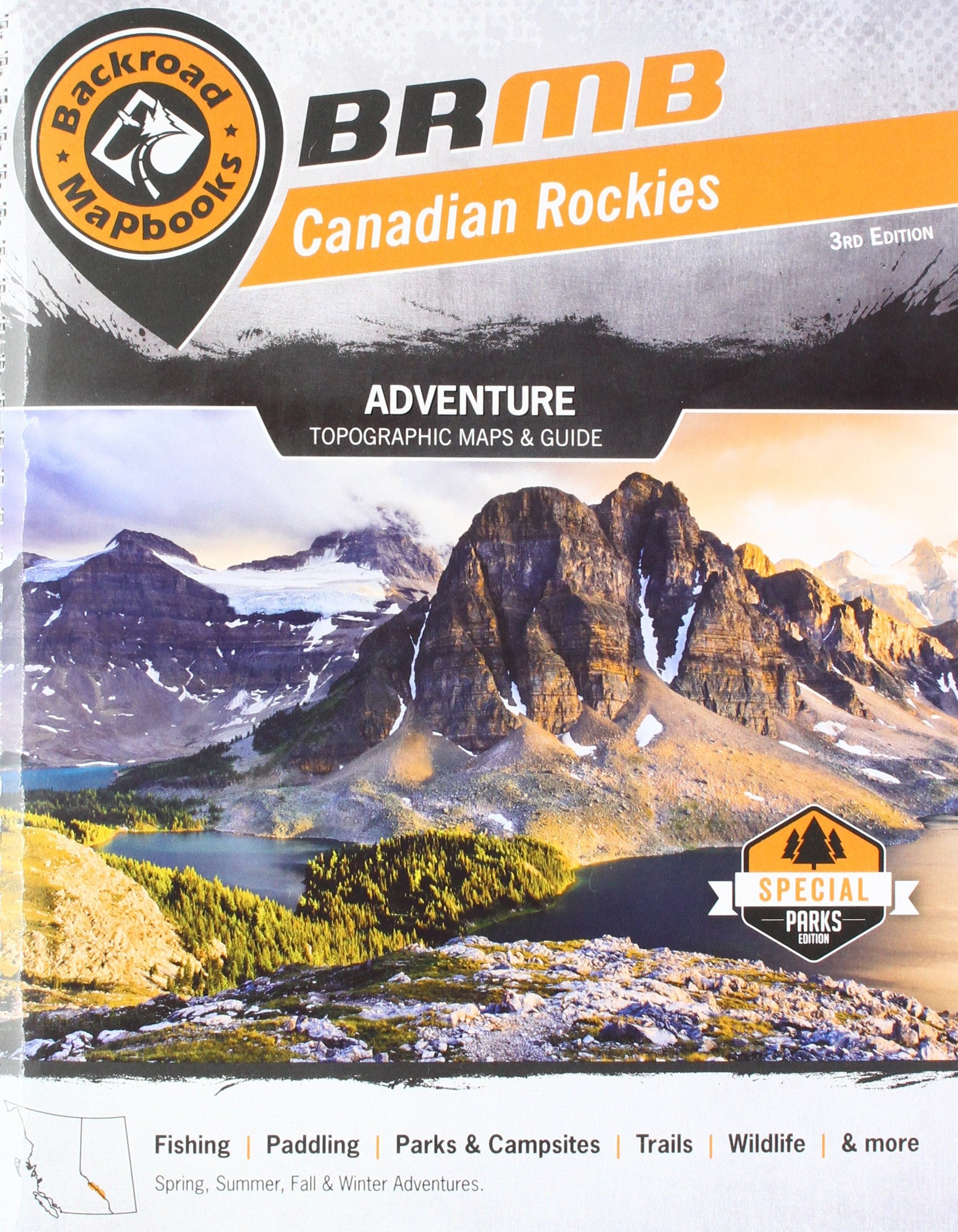 Canadian Rockies Backroad Mapbook 4th edi- 2020