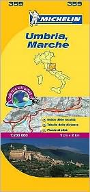 Italy- Umbria, Marche Michelin Map MH359