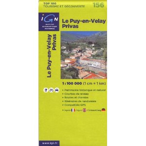 156- Le Puy-en-Velay/Privas 1:100,000