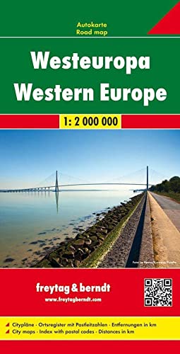 Europe : Western road map 1:2 000 000 - 2018