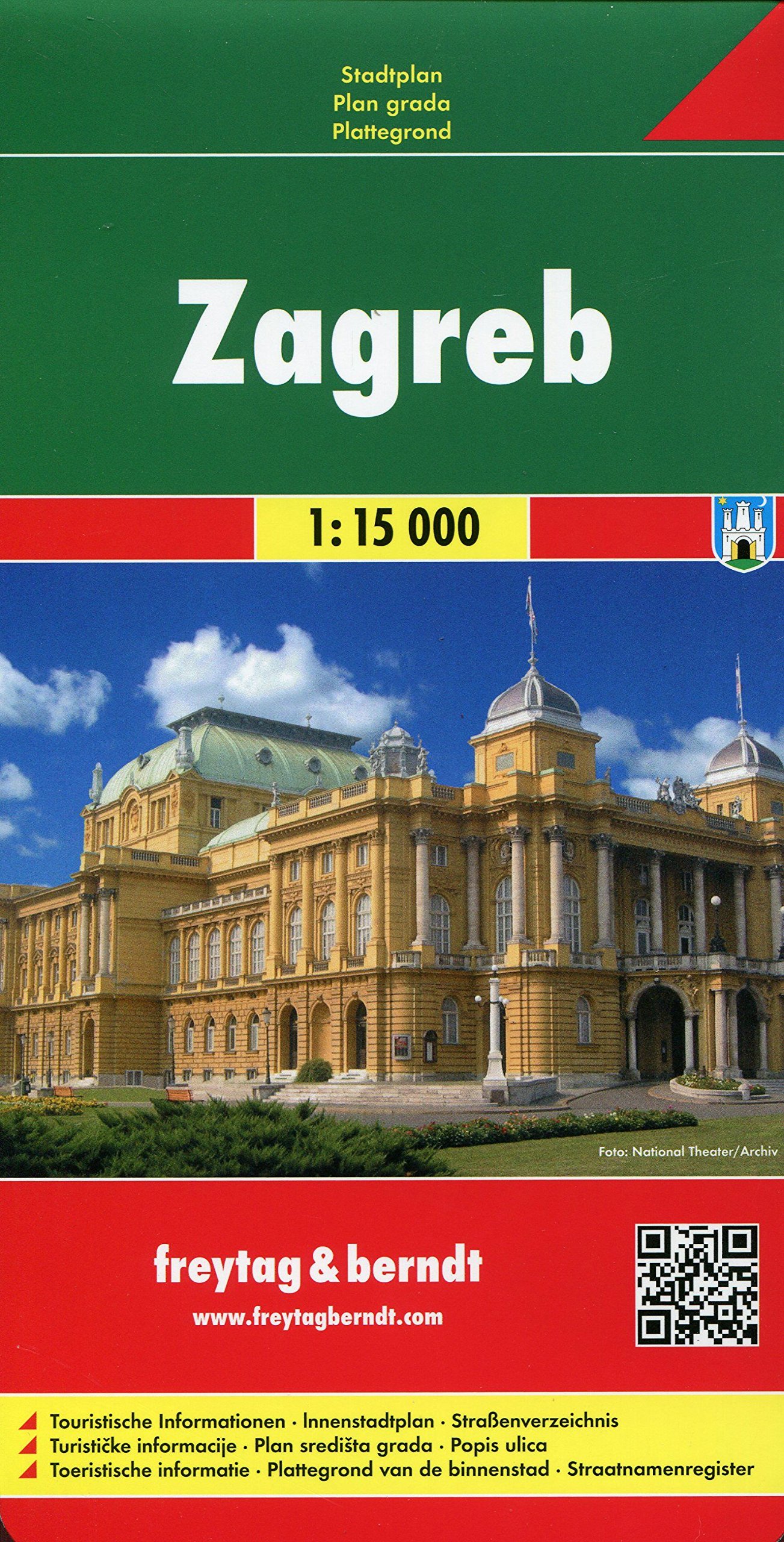 Zagreb FB City Map (Croatia) 1:15,000