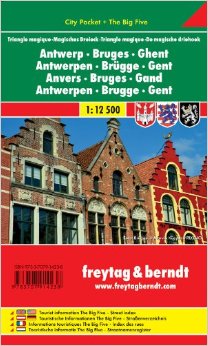 Antwerp - Bruges - Ghent City Pocket Map 2017