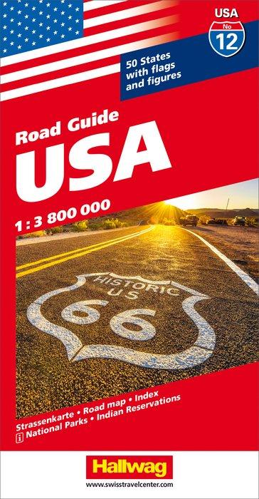 USA Road Map - Hallwag - 2022