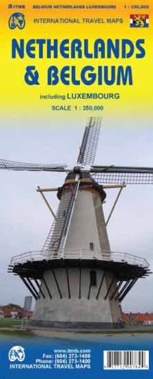 (image for) 1. Netherlands, Belgium & Luxembourg Travel Map 1:350K- 2016