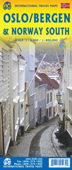 (image for) 1. Oslo/Bergen & Southern Norway Travel Reference Map 1:8K/1:800K- 4th Edi