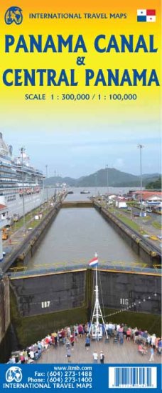 (image for) 1. Panama Canal/Central Panama Travel Reference Map 1st Ed. 2020