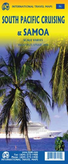 (image for) 1. South Pacific Cruising & Samoa Travel Ref. Map - 2019ed