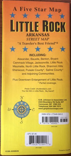 (image for) Arkarsas Street Map - Five Star - 2023