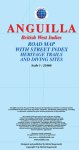 (image for) Anguilla British West Indies Road Map - Kasprowski Publisher