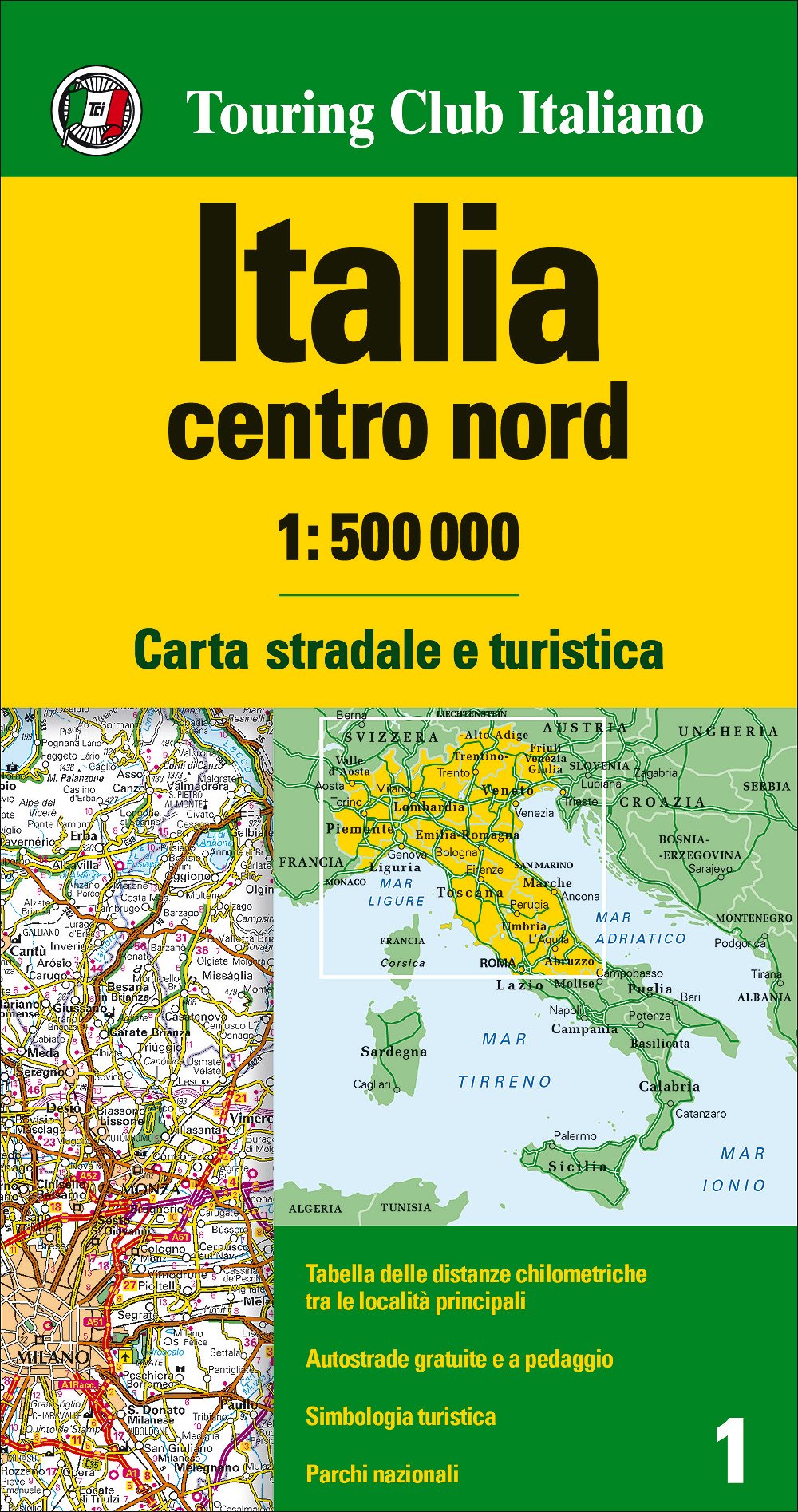 Northern and Central Italy - 1:500,000- 2022 edi