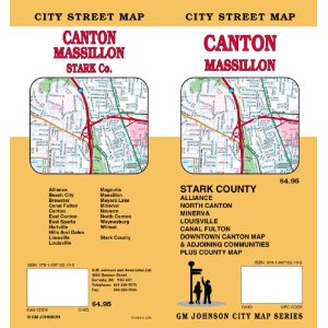 Canton OH / Massillon / Stark County Street Map GMJ