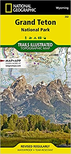202- Grand Teton National Park NG Trail Illustrated Map 2019 edi