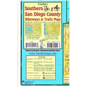Northern San Diego County Franko's Bikeways & Trails Map