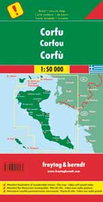 Corfu 1:50 000 Freytag&Berndt 2017