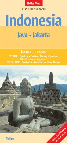 Indonesia: Java/ Jakarta 1:750,000/1:22,500 Nelles
