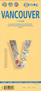 Vancouver Borch City Map 1:15,000