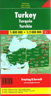 Turkey Road Map 1:800,000