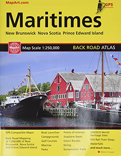 Maritime Atlantic Canada Back Road Atlas
