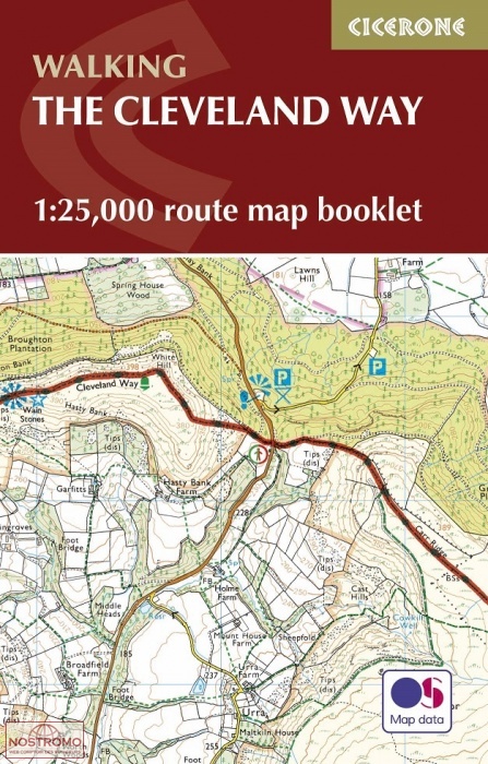 A Cicerone Guide of the Cleveland Way 1:25,000 route map booklet
