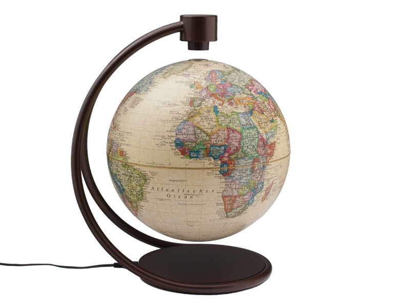 Globe 8" (20cm) Levitating Globe Antique