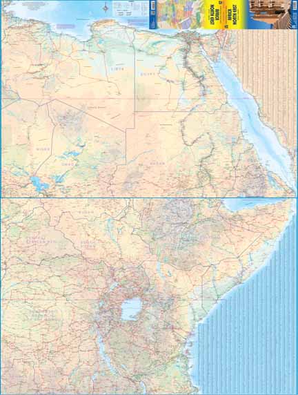 1. Africa North East Travel Reference Map 1:3,800,000
