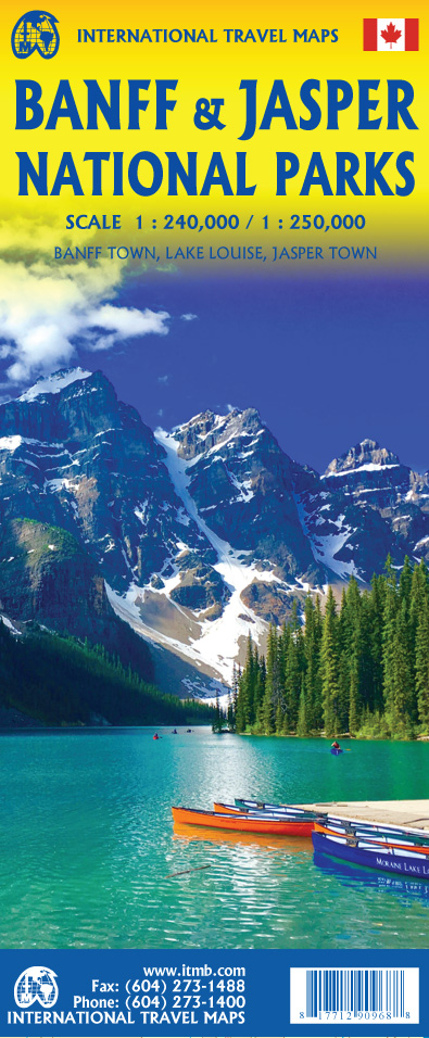 1. Banff and Jasper National Parks Travel Map 1:240K/1:250K-2020