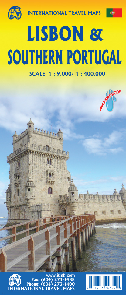 (image for) 1. Lisbon & Southern Portugal (the Algarve) Travel Ref. Map 1:9K/1:400K Waterproof 2025