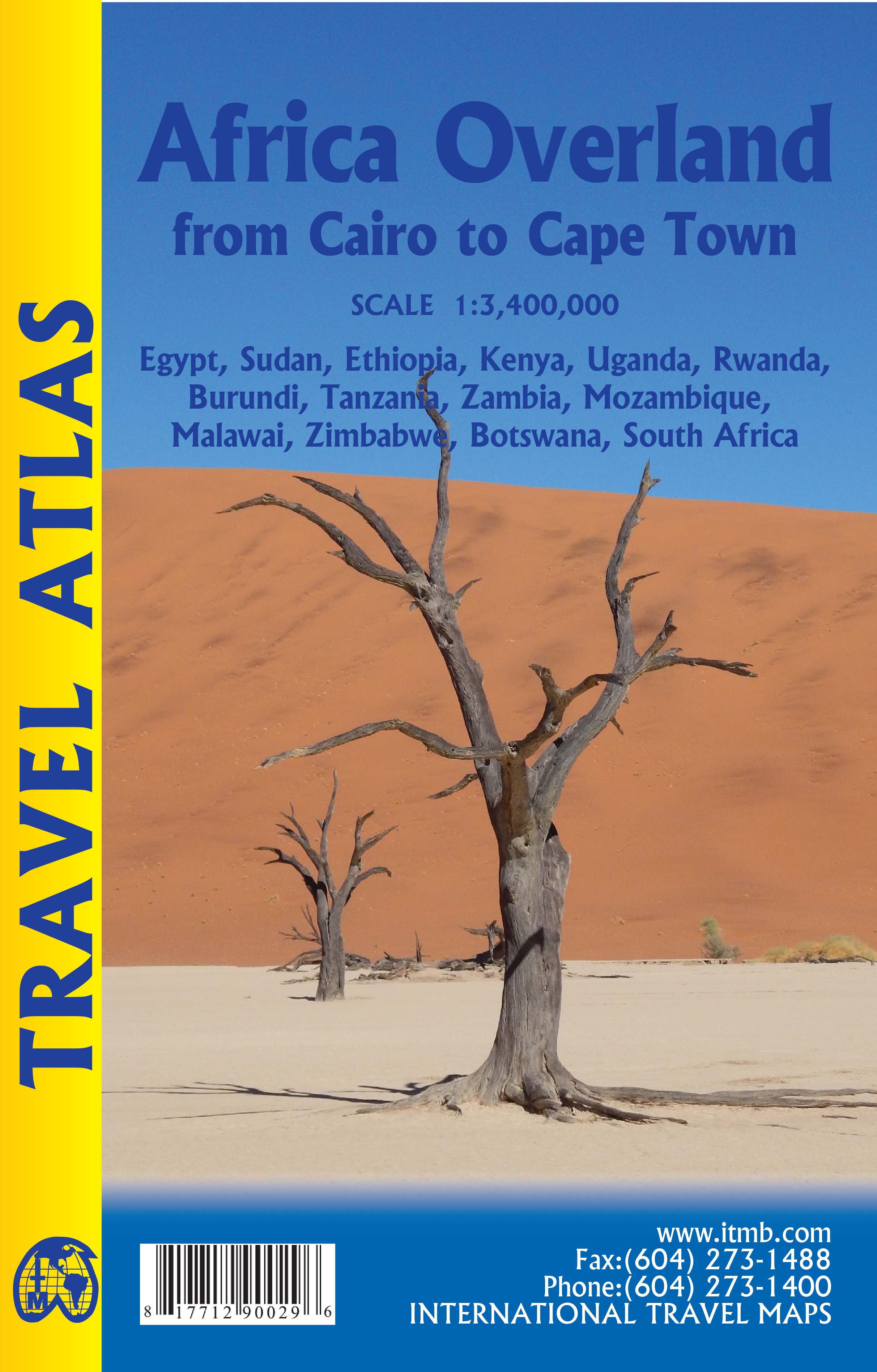 1. Africa Overland Travel Atlas: Cairo to Cape Town 1:3.4M-2016