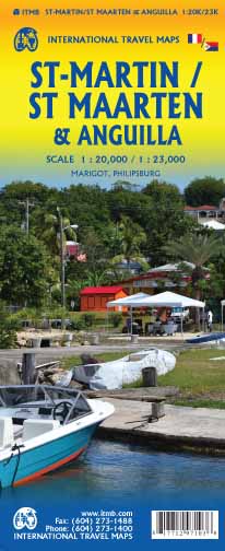 1. Anguilla & St. Martin/St. Maarten Travel Ref. Map 1:23K/1:20K