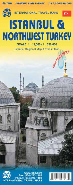 1. Istanbul and Northwest Turkey Travel Map Waterproof 2015edi