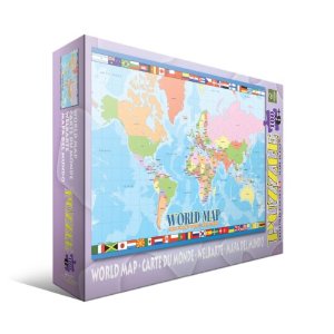 World Map 100 Piece Jigsaw Puzzle- 6+ (33x48cm)