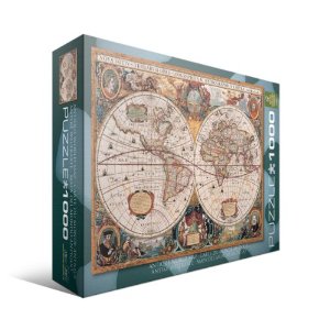 Antique World Map 1000 Piece Puzzle- 48 x 69cm