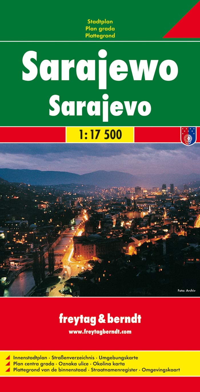 Sarajevo City Map (Bosnia) FB 1:17.5K