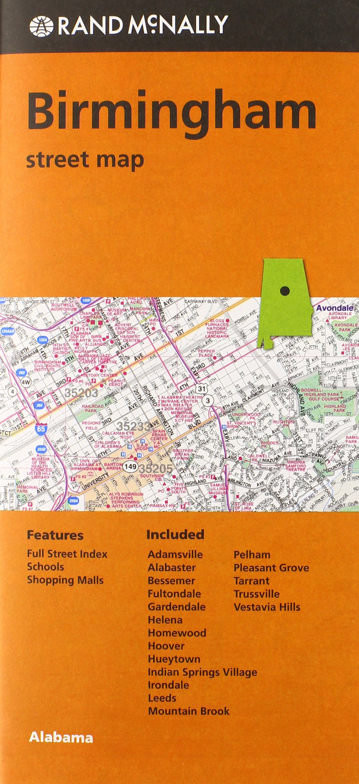 Birmingham Street Map (Alabama)