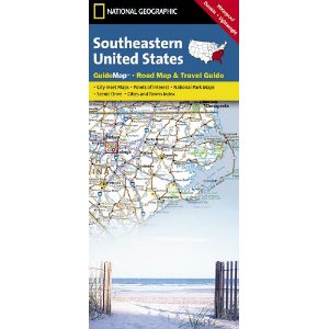 Southeastern United States National Geographic Guide Map