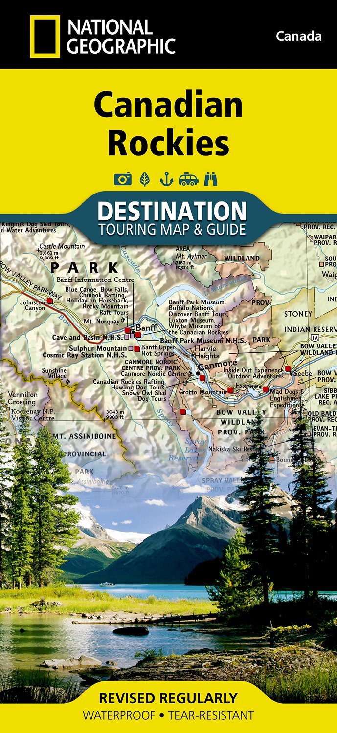 Canadian Rockies Destination Map NG