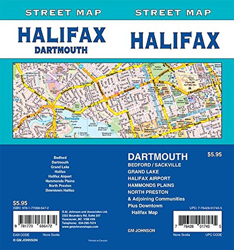 Halifax / Dartmouth, Nova Scotia Street Map