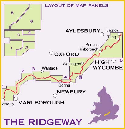 Ridgeway National Trail map- Harvey