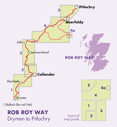 Rob Roy Way (One of Scotland's Great Trails)- Harvey