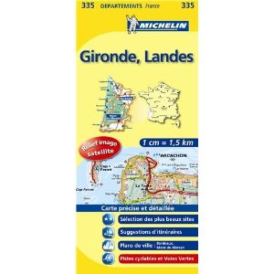 335- Gironde, Landes Michelin Local Ma