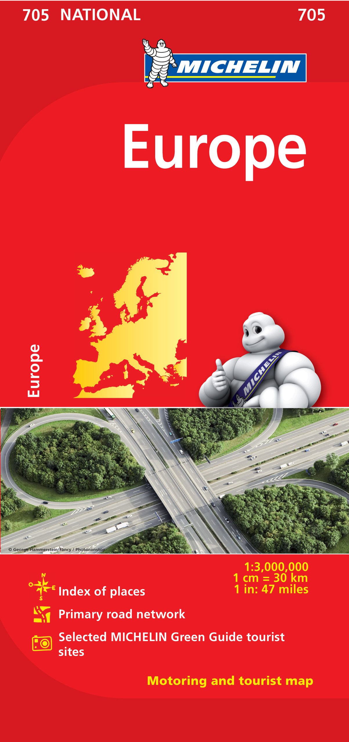 705 Europe Road Map 1:3 000 000 Michelin