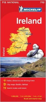 712 Ireland Road and Tourist Map Michelin- 2017 edi