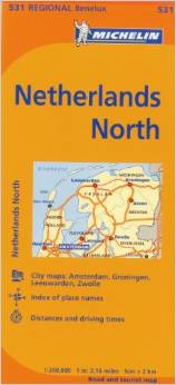 531 Michelin Netherlands: North Map