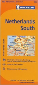 532 Netherlands: South Michelin Map
