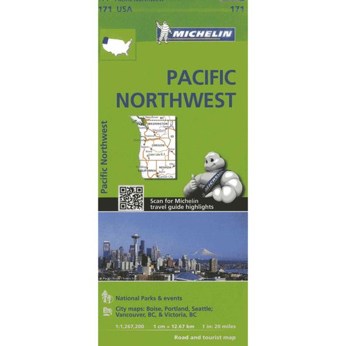 171- Pacific Northwest USA Michelin Map