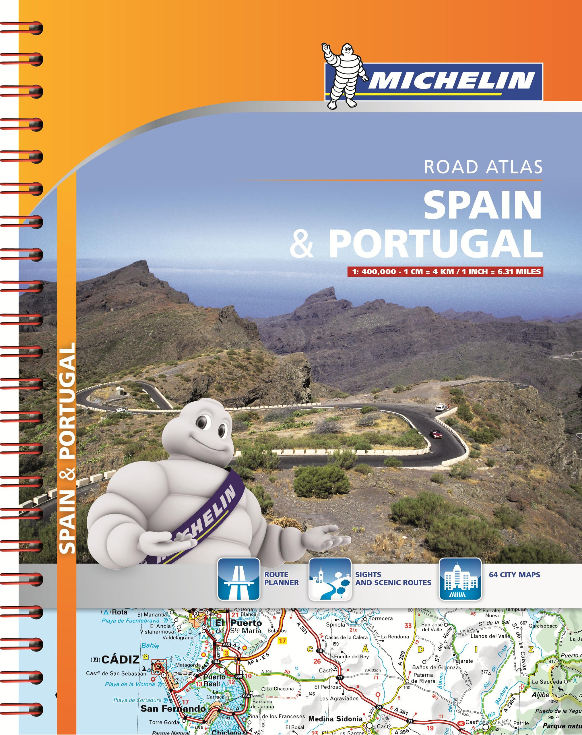Spain/Portugal Road Atlas (Spiral) Michelin